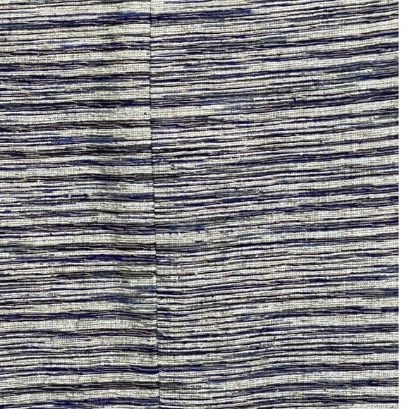 Ann May Women's Woven Silk‎ Blazer Striped Beige  Career Office Casual Lined M - Picture 6 of 9